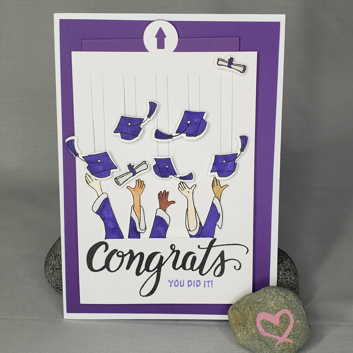 Congrats! Hat Toss Graduation Card